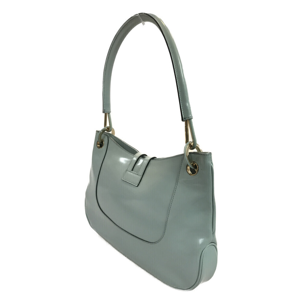 Gucci Patent Bag Shoulder Leather Blue